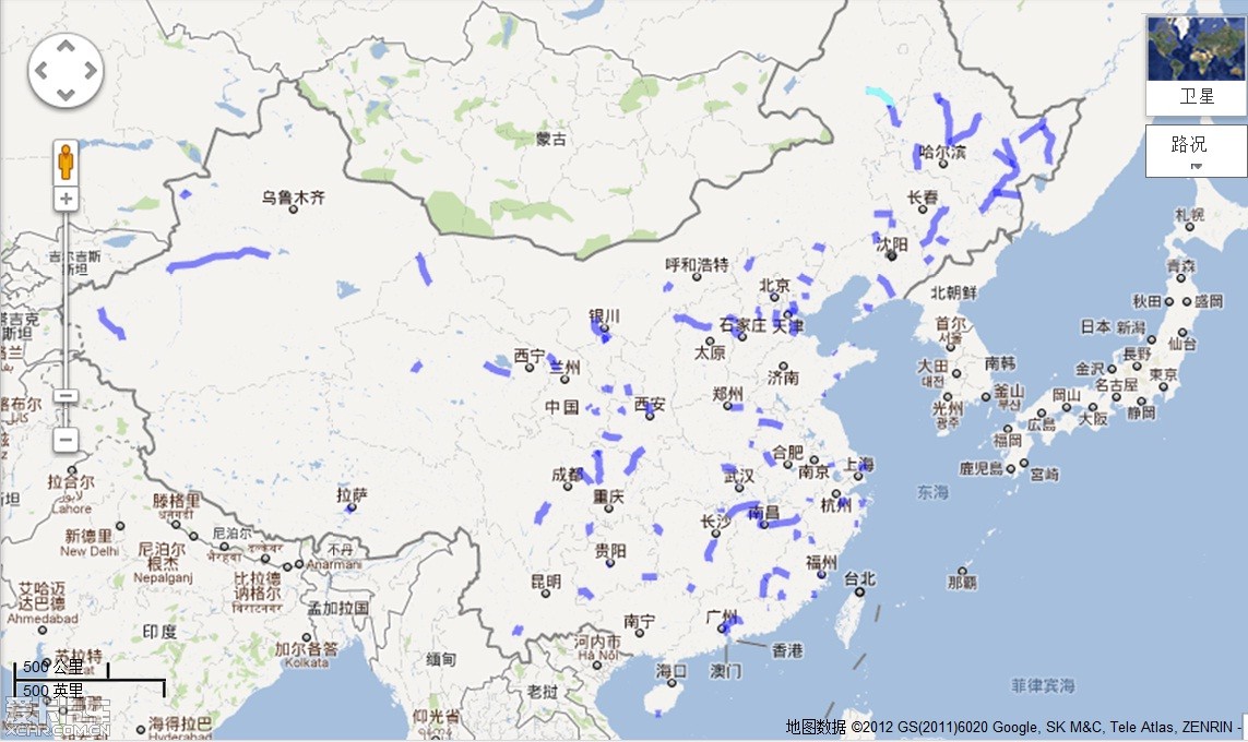 强烈推荐:中国新通车高速公路地图