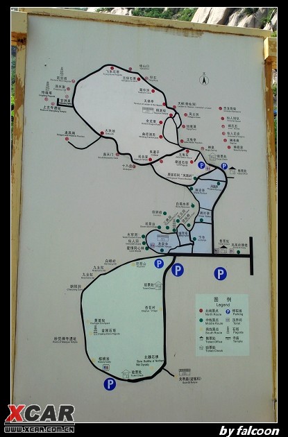 北京凤凰岭自然风景区地图