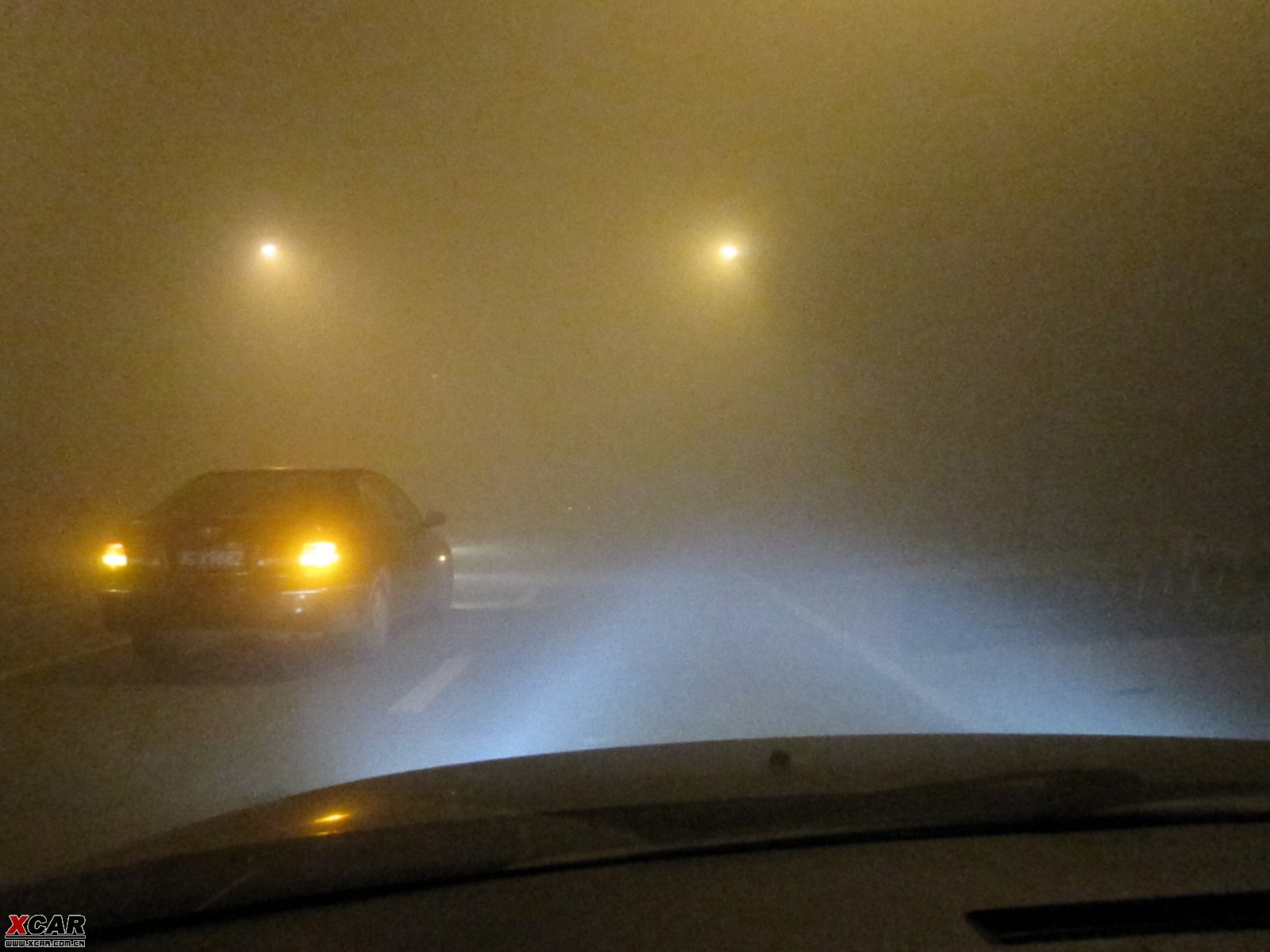 记09.11.07天津夜间大雾 驱车实拍.迟到的作业