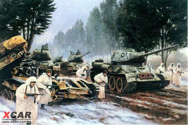 精美油画讲述二战中的坦克传奇