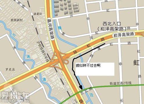 专业问路,崧泽高架虹桥枢纽出来(东向西)能否转到嘉闵