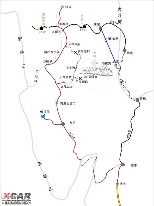 暑假无缘贡嘎雪山情迷莲花湖