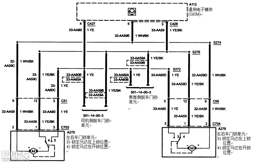 老蒙迪欧驾驶侧中控锁故障自主修理报告