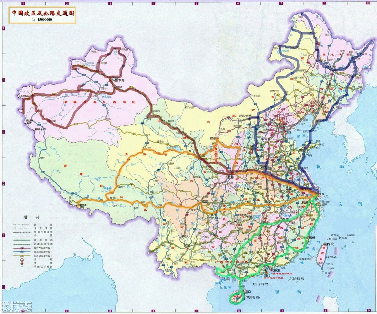 内蒙古公路地图全图