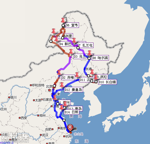 【图】7月16日出发,内蒙大草原和东北三省的15天自驾游路书,请指正!