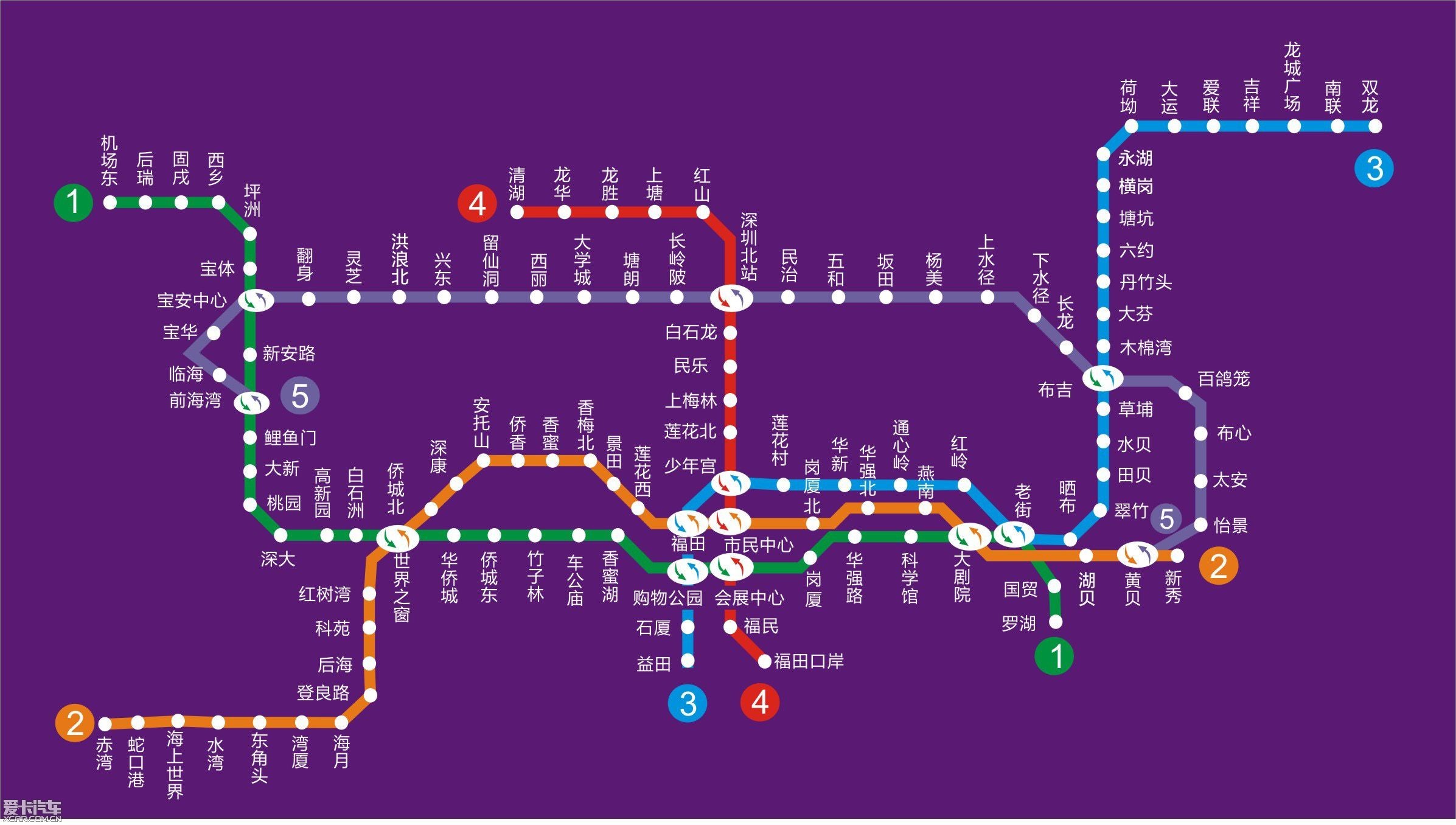 深圳地铁线路图