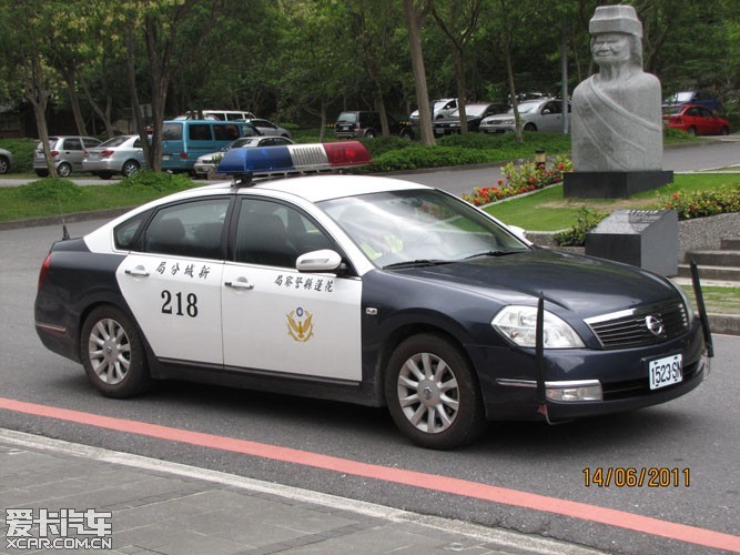 台湾警车 轩逸和天籁_轩逸论坛_爱卡汽车