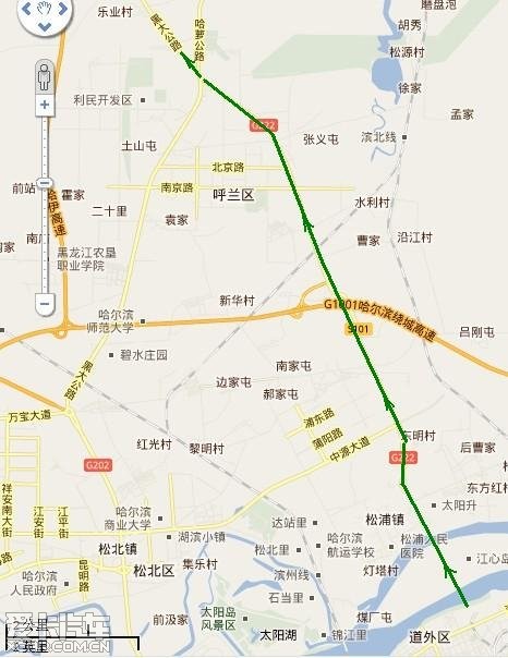 问道五档扇:从松浦大桥到呼兰利民的路(g222/s101)现状(图)