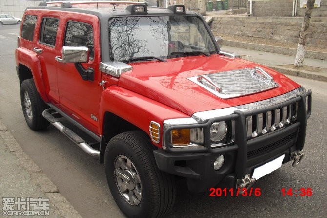 2006年红色悍马h3