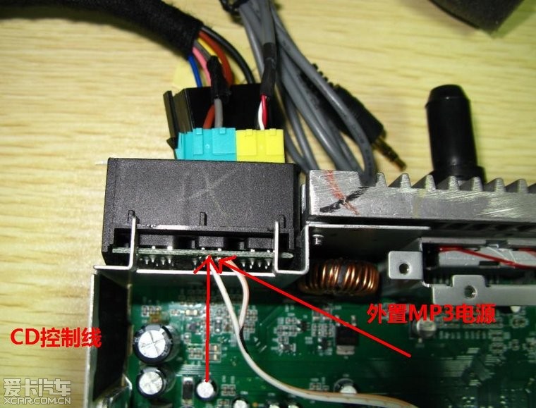 凯越6碟车载cd接线