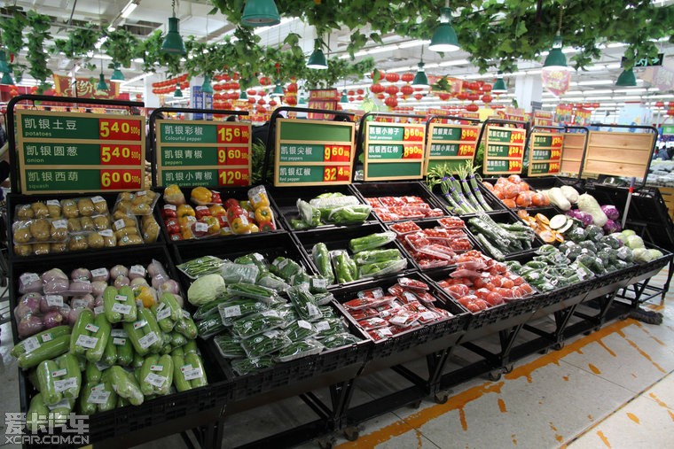 2012年农历正月初三济南沃尔玛超市的菜价,吓