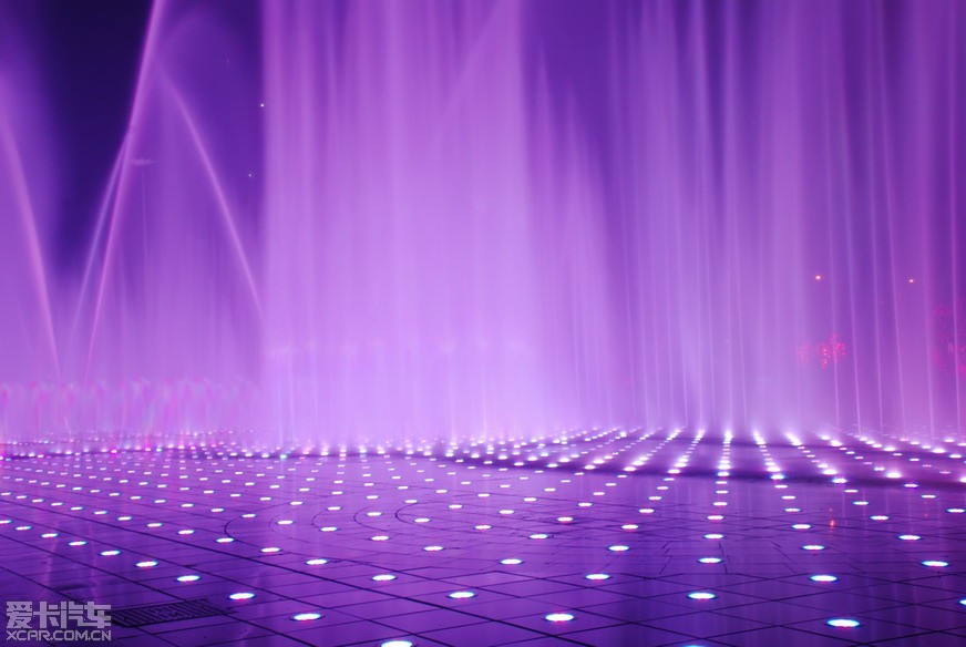 【精华】江津新建的音乐喷泉,还在试运行中,拍