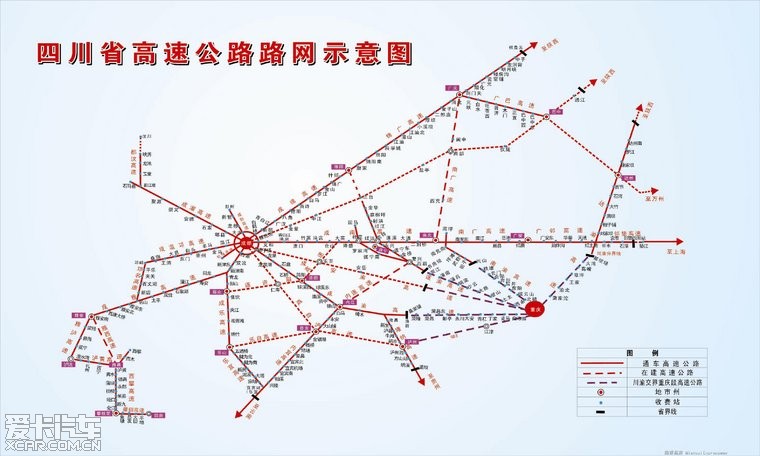 四川高速公路网示意图 也许对你有帮助(包括新建的绵遂高速)