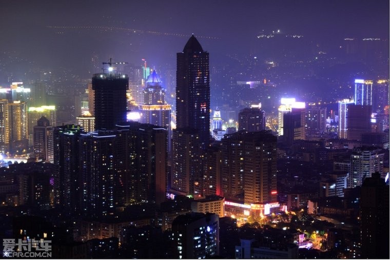 > 东山看贵阳夜景