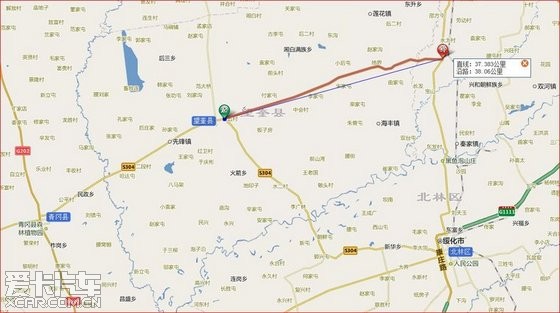 黑龙江省绥化市绥棱县地图;