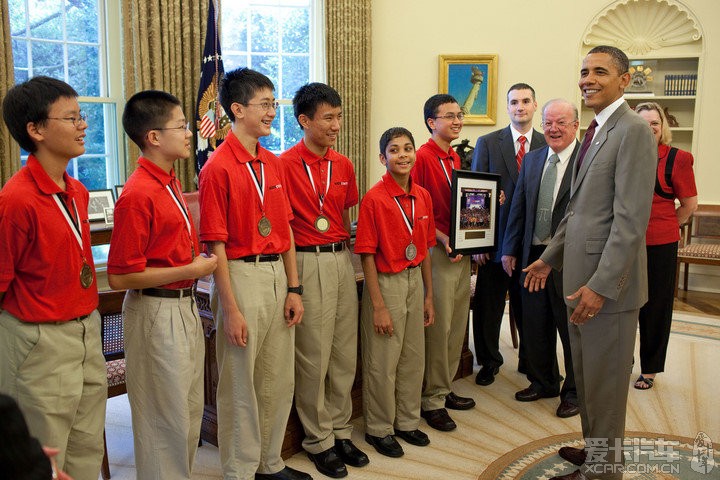 美国初中数学竞赛团体冠军28日蒙奥巴马总统