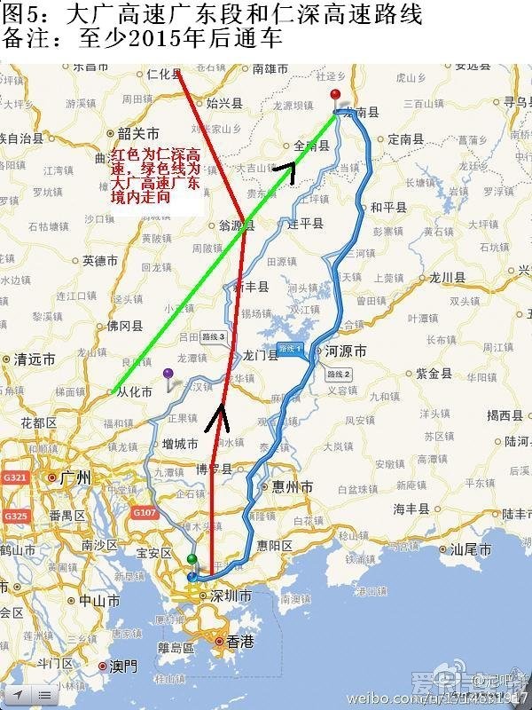 不是向惠州方向,而是往广州方向走,到龙溪出口下,上g324国道几公里后