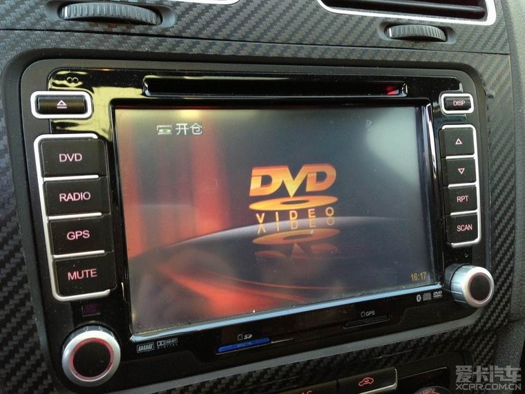 出4s强加的国产DVD导航一台,支持 倒车影像 D