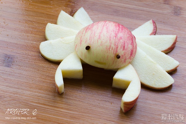 【图】【分享】给大家分享一个苹果的新切法,可爱小螃蟹_6_爱卡吃坛