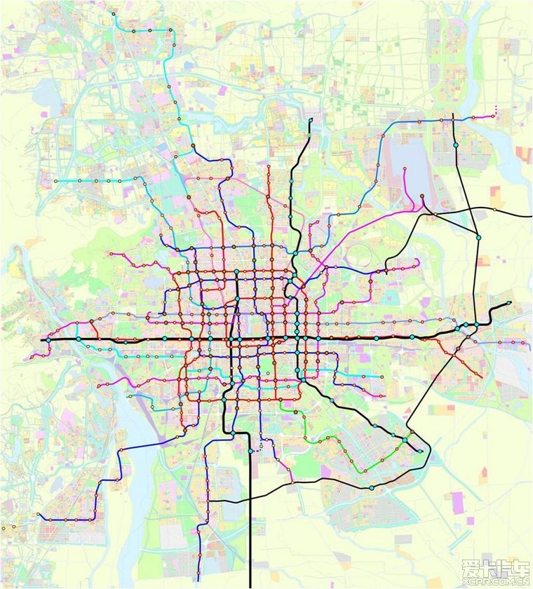 北京最新的地铁规划图