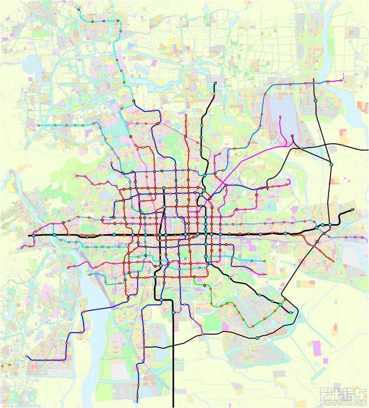 > 北京最新的地铁规划图