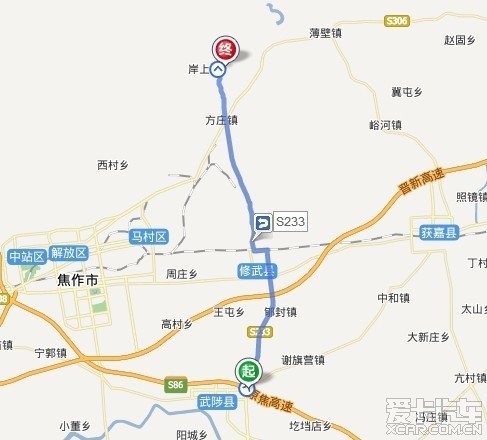 详细的自驾游云台山路线图,希望