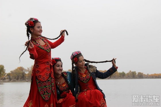 【精华】★新疆沙雅月亮湖边一组民族舞蹈