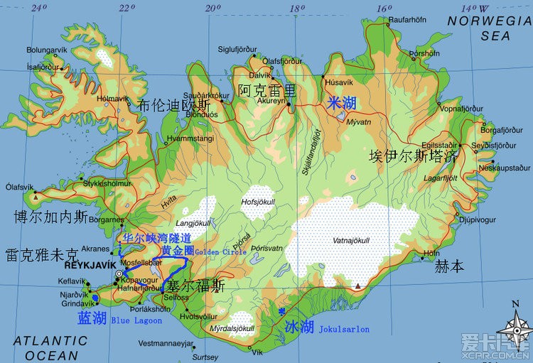 地理位置:  冰岛共和国,简称冰岛,是北大西洋中的一个岛国.