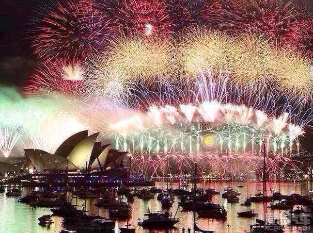 祝大家2014新年快乐!共赏悉尼烟花汇演。_青