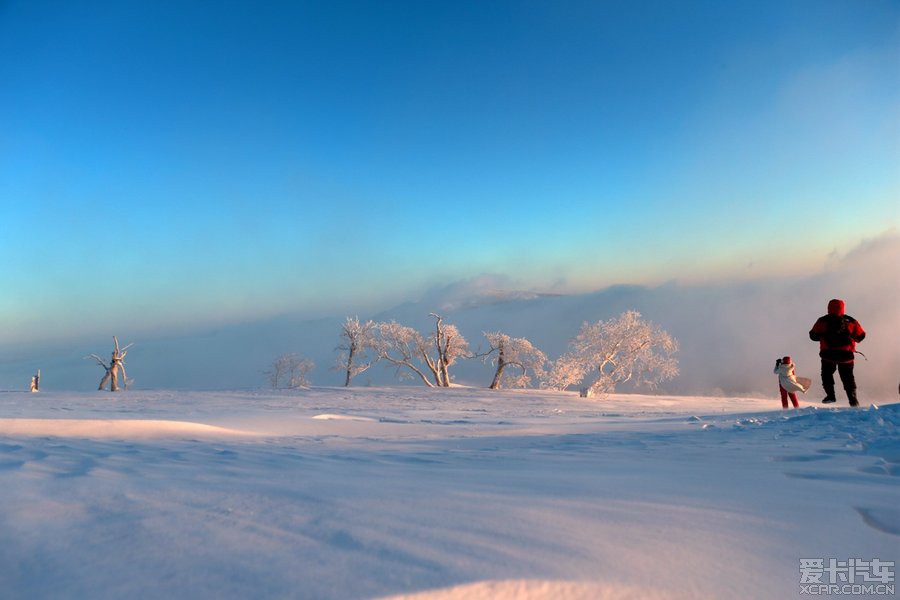 圣诞节老杨去哈尔滨大秃顶山和吉林雾凇岛拍雪