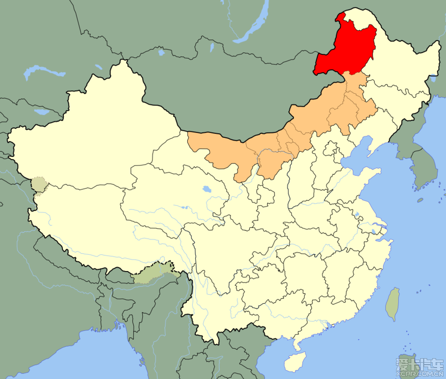 呼伦贝尔位置图