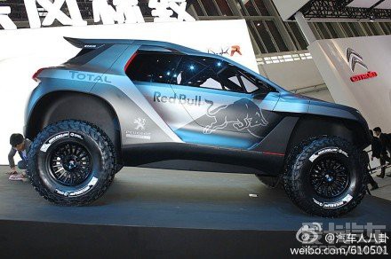 北京车展】标致2008 DKR 达喀尔拉力赛赛车首