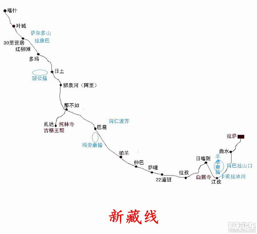     人们常说的新藏线是从的叶城219国道到拉萨的这