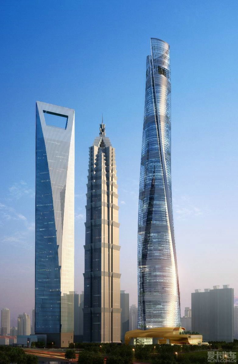而这个第二名,是上海中心大厦(体建筑高度为580米,总高度632米)