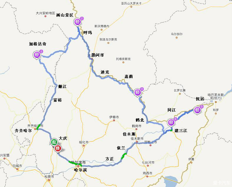 2015年7月黑龙江中段自驾游召集呼玛黑河嘉荫抚远