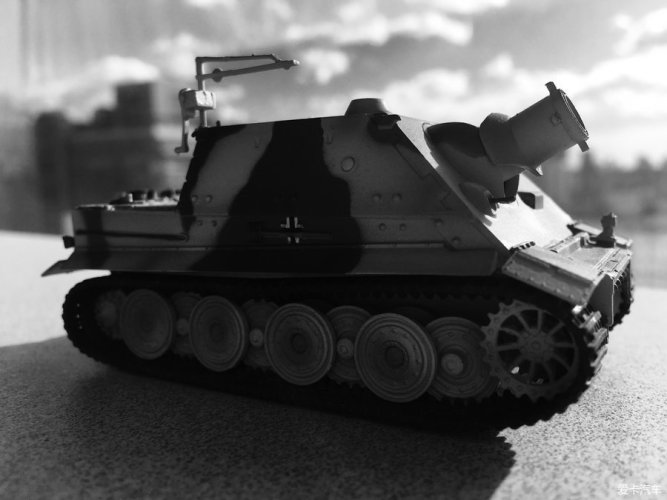 二战德军突击虎自行臼炮模型