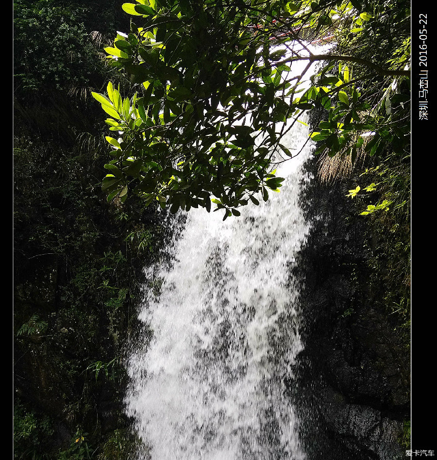 深圳也有美丽的瀑布----雨后初晴的马峦山