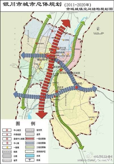 城市规模预测到2020年,银川市中心城区常住人口控制在130万人以内