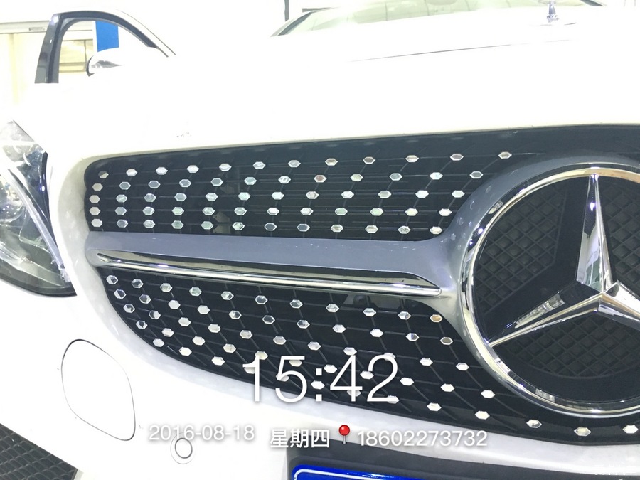天津奔驰专业改装C200L安装满天星中网天津金