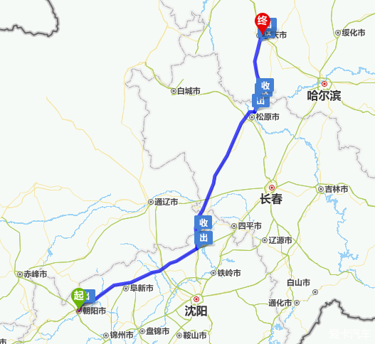第三天:朝阳-大庆▼800公里   这条线路跑过好几十次,也没啥两点