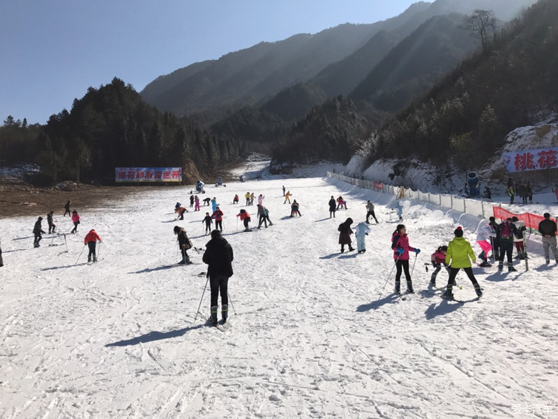 滚雷之英山桃花冲滑雪场!