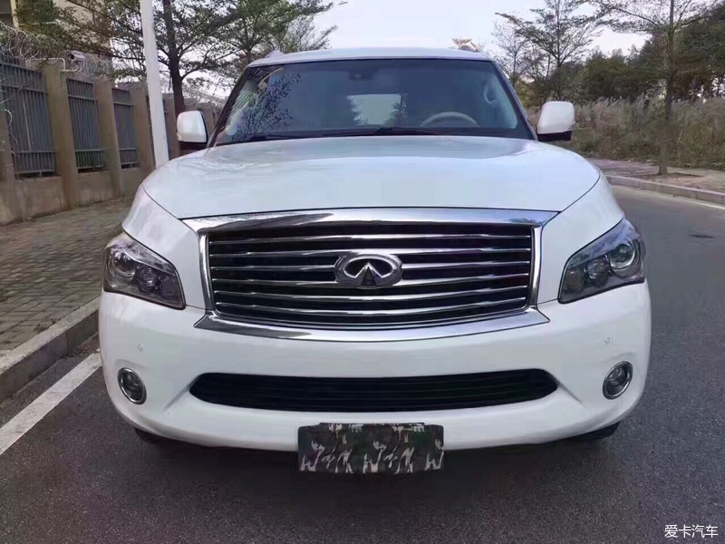 12年 英菲尼迪QX56白色黄内BoES音响_二手