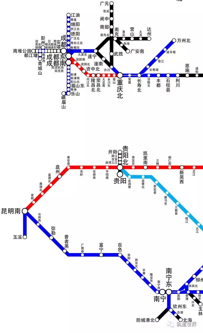 【转】最新版中国高速铁路运营线路图