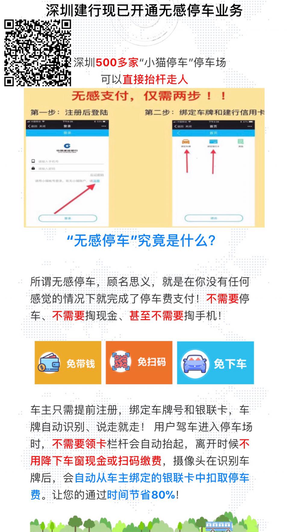 快去绑定信用卡建行停车费首小时1元(1\/1)