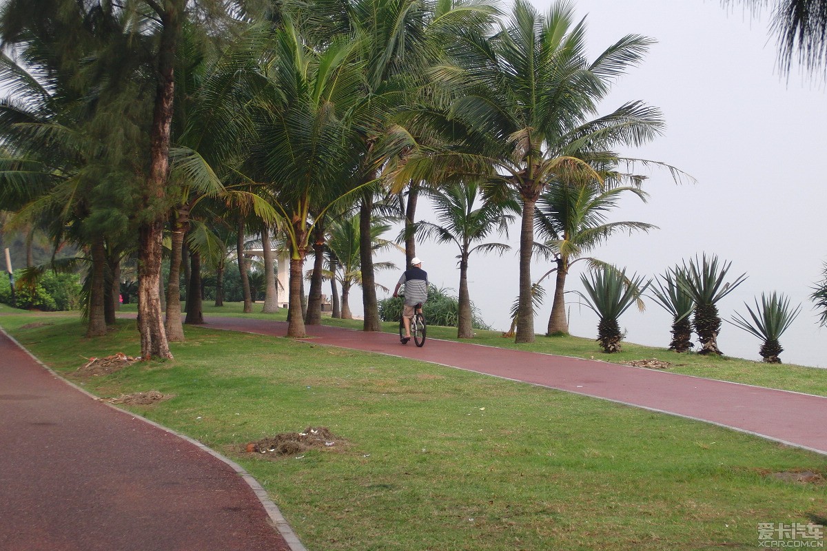 海边小路海口西海岸散步