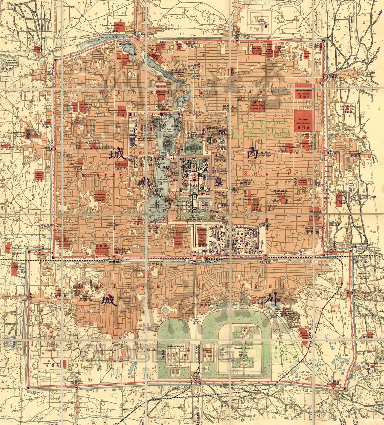 > 1901年老北京地图