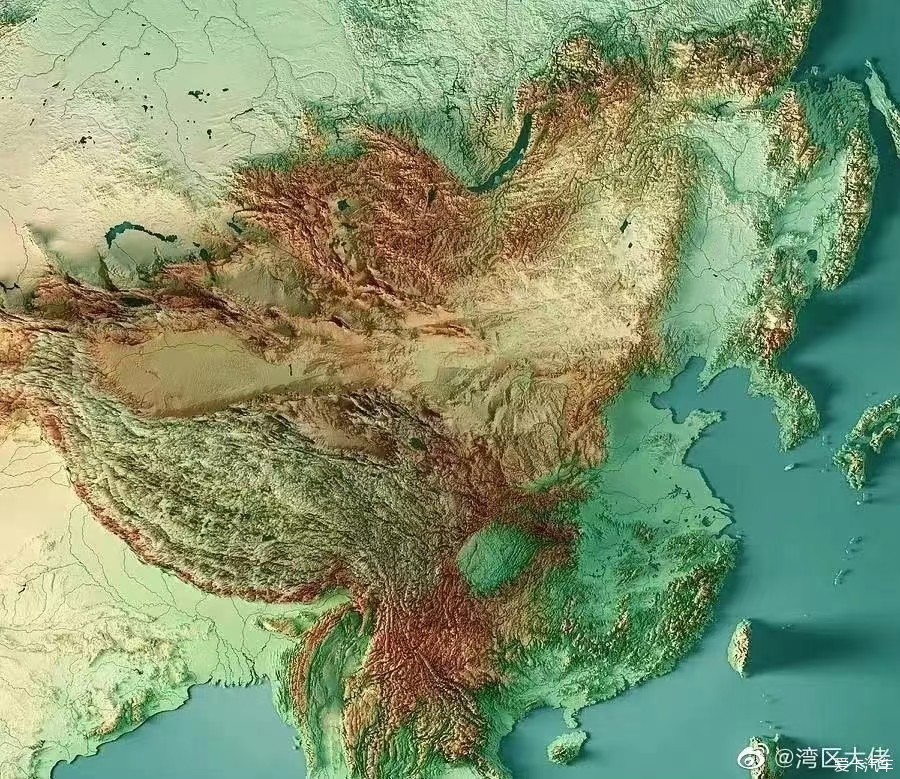 热搜冲顶中国立体地图