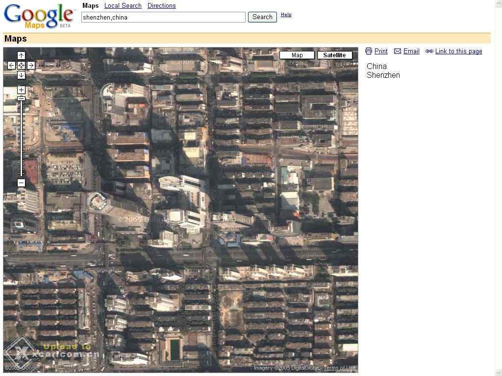 惊现:GOOGLE 地图搜索可以查看中国全景,这是