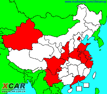 中国你走了多少个省市了?