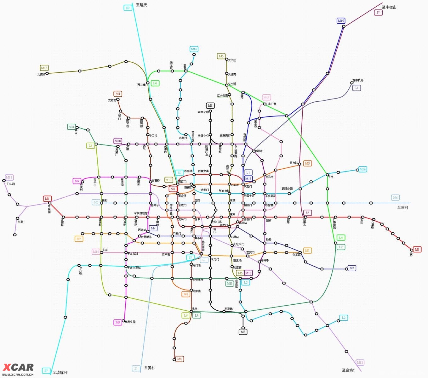 最新的地铁规划图